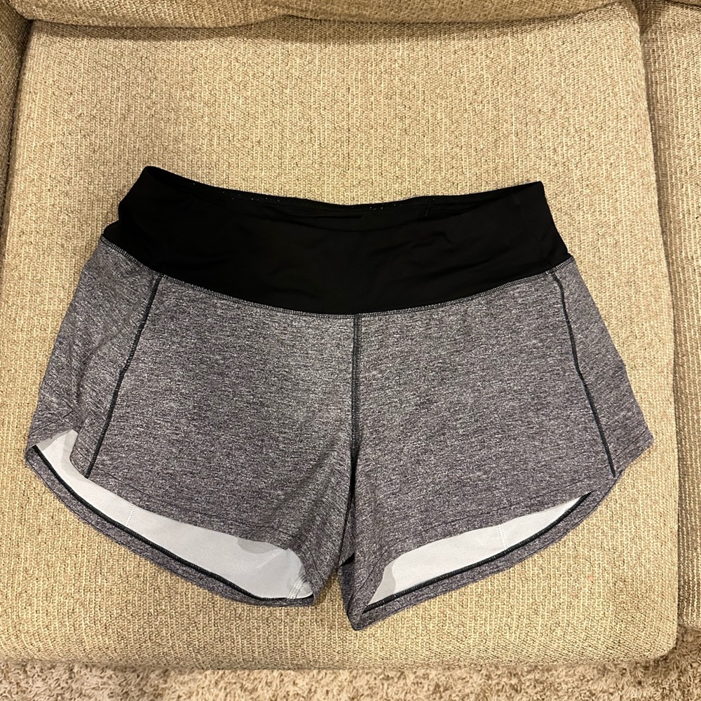 Lululemon Speed Up mid rise size 6 gray and black
